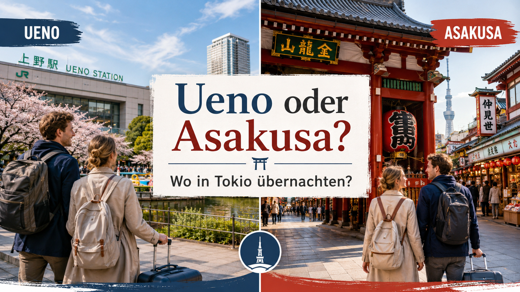 Ueno oder Asakusa in Tokio Hotelvergleich für deutsche Japanreisende
