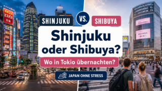 Shinjuku oder Shibuya in Tokio Hotelvergleich für deutsche Japanreisende