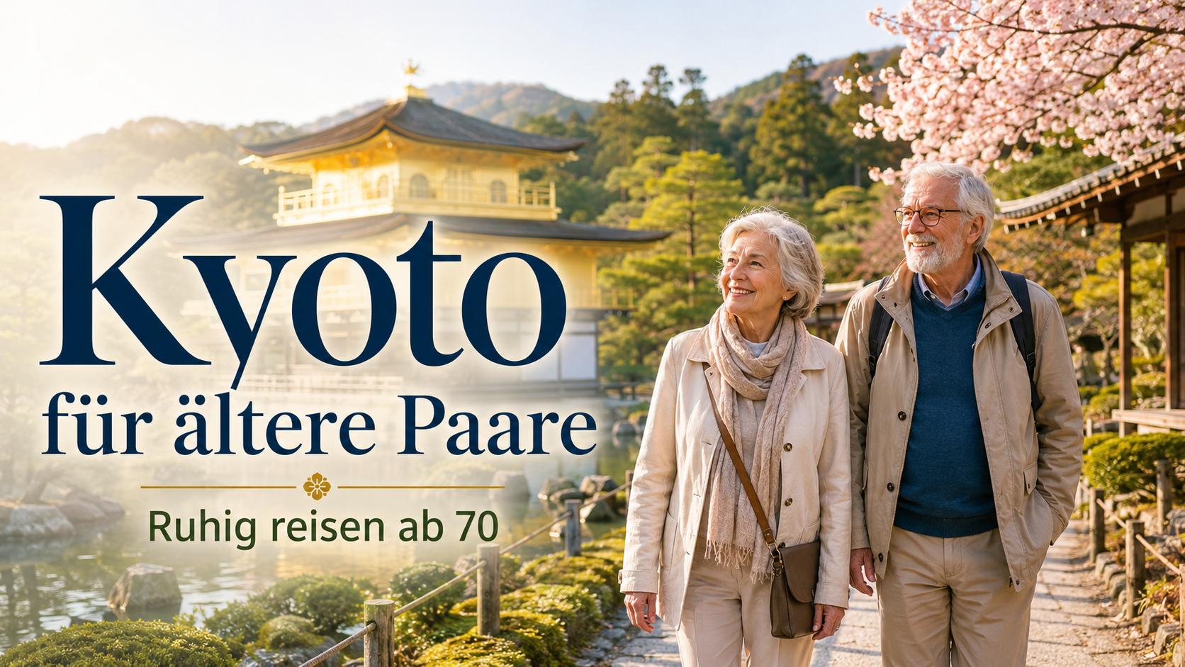 Kyoto Reise für ältere Paare ab 70 mit Tempeln Gärten kurzen Wegen und ruhigem Reisetempo
